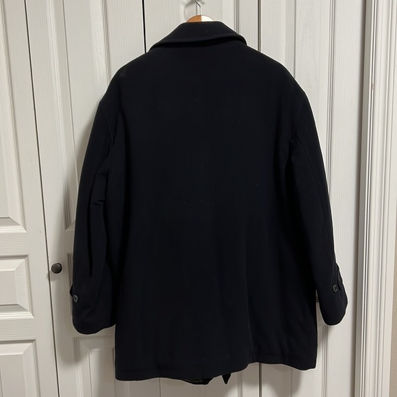 Newport Harbor insulated wool/cashmere mid length car coat. Dark navy blue . XL - Picture 9 of 10